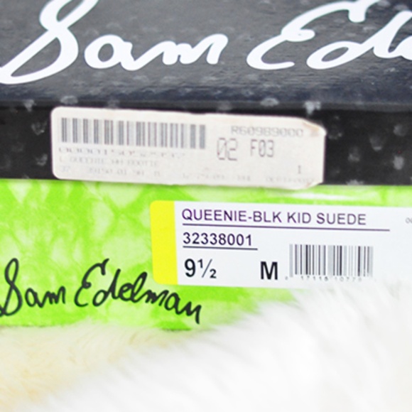 Sam Edelman Queenie Bootie Open-toe Corset Suede shoes heels US Women 9.5 - Picture 7 of 16